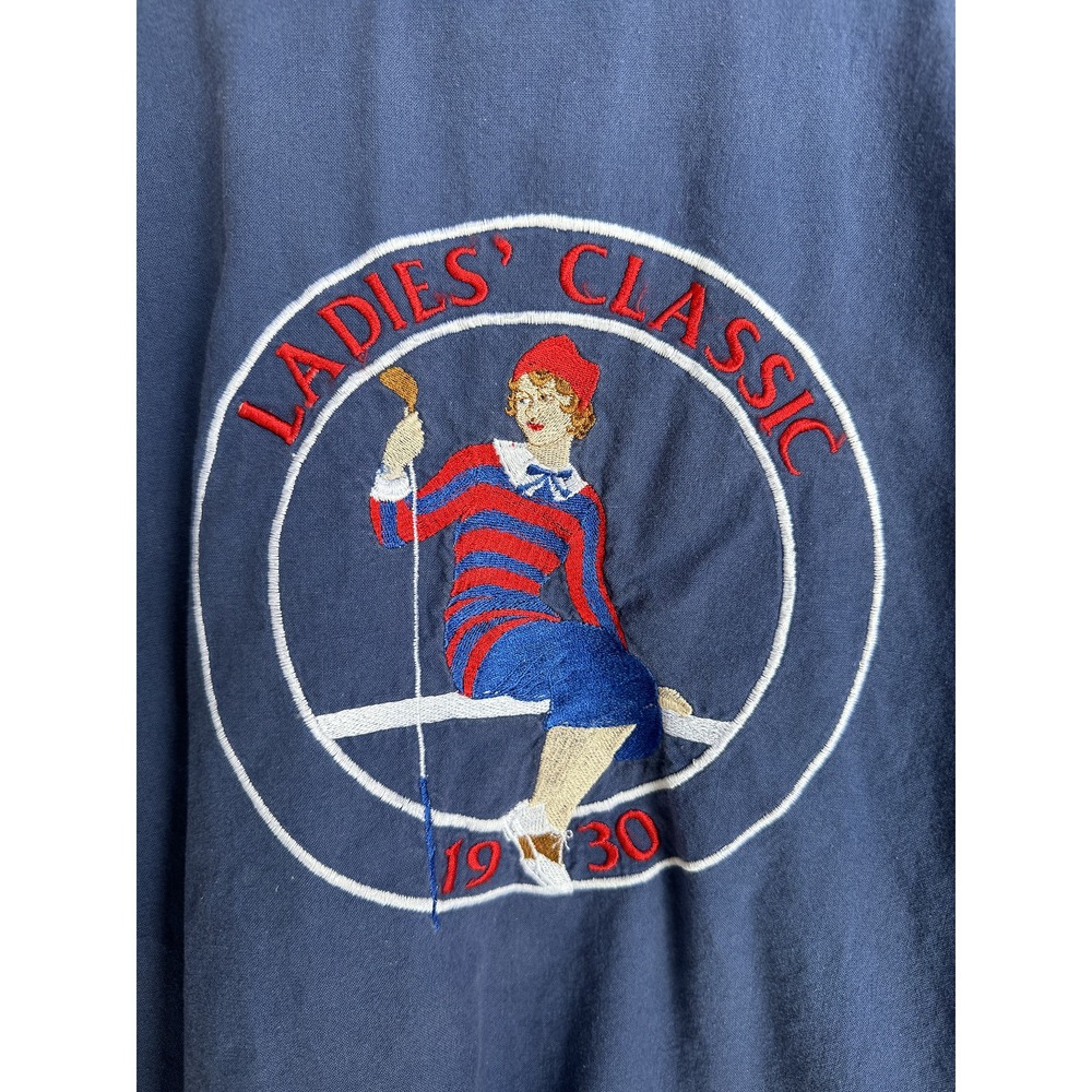Peanut Butter & Jelly Vintage Ladies Classic 1930 Golf Sweatshirt XL Navy Blue - Picture 2 of 7